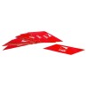 BANDES ROUGES PHOSPHORESCENTES POUR LISSES (24 PIECES)