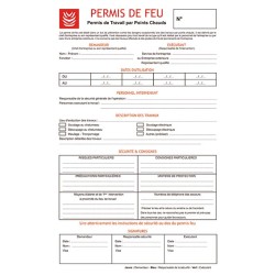 PERMIS DE FEU (LIASSE DE 50...
