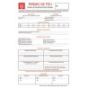 PERMIS DE FEU (LIASSE DE 50 FORMULAIRES EN 3 EXEMPLAIRES)