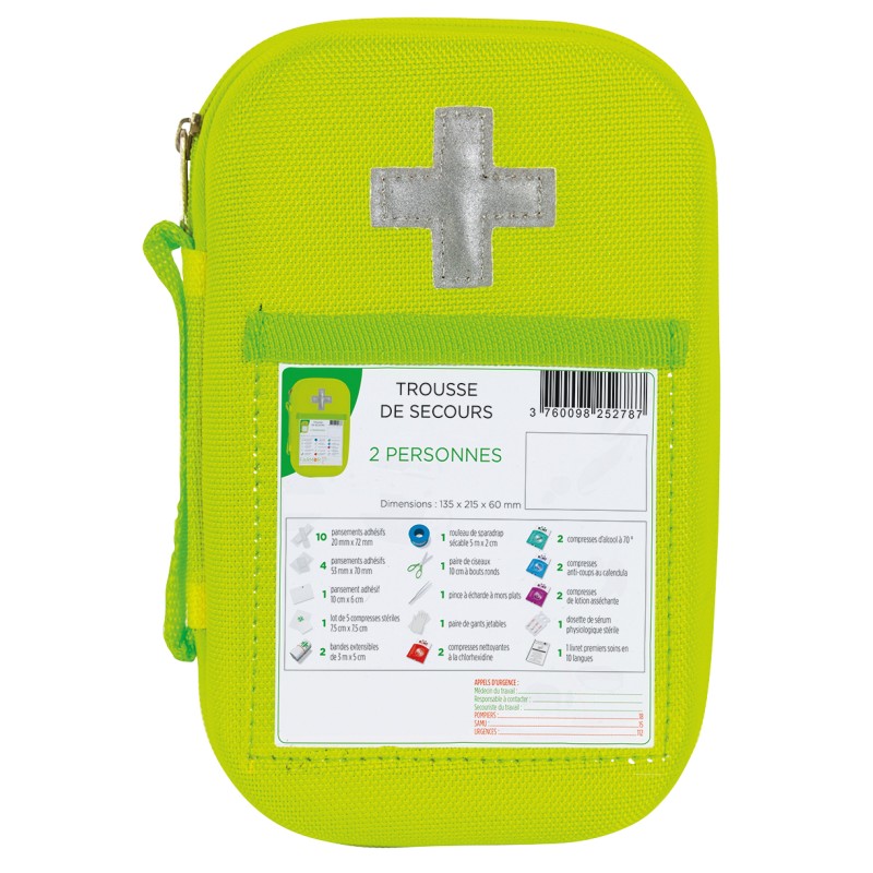 TROUSSE DE SECOURS VEHICULE MULTIRISQUE 2 PERSONNES