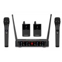 SYSTÈME MICROPHONE UHF AVEC 4 MICROS MAINS