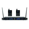 SYSTÈME MICRO CRAVATE UHF AVEC 2 MICROS CRAVATES. SERRE TÊTE