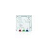 PRISE 2P+T 45 X 45 AUTO BLANCHE ENCASTREE