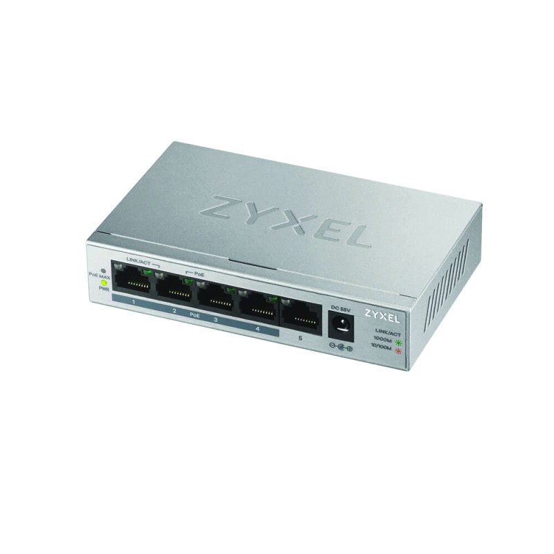 SWITCH POE+ 60W 5 PORTS G 4 POE RJ45