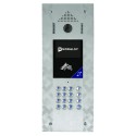 PLATINE INOX BROSSE ENCAST AVEC CAMERA +VIGIK +CLAVIER ANDY