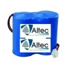 BLOC 2 PILES.2 SORTIES 3.6V - 13AH POUR GAMME RADIO RF ATLS