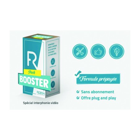 PACK BOOSTER VIDEO INTERPHONE BOUTONS: 4G+RELAIS+DATA 10 ANS