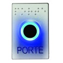 BOUTON POUSSOIR SANS CONTACT - CHROME MAT