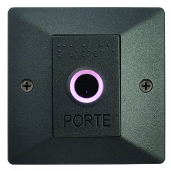 BOUTON POUSSOIR SANS CONTACT - ANTHRACITE