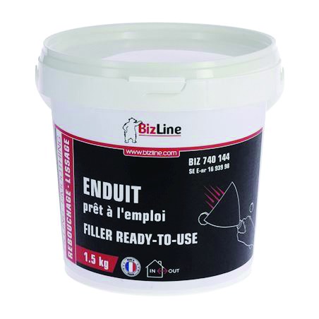 ENDUIT DE REBOUCHAGE/LISSAGE STANDARD. SEAU (1.5 KG)