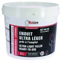 ENDUIT DE REBOUCHAGE/LISSAGE ULTRA LÉGER. SEAU (5 L)