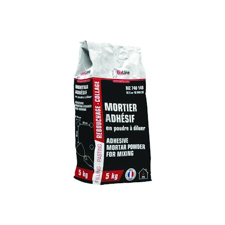 MORTIER ADHÉSIF POUDRE À DILUER EN SAC (5 KG)