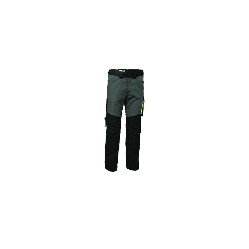 PANTALON AKER SANS POCHES PORTE-OUTILS NOIR/GRIS TAILLE 40