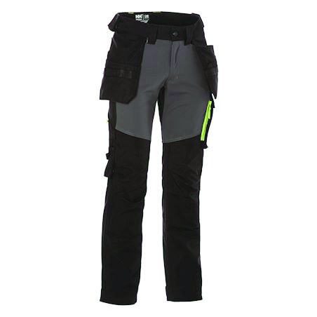 PANTALON AKER AVEC POCHES PORTE-OUTILS NOIR/GRIS TAILLE 52