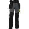 PANTALON AKER AVEC POCHES PORTE-OUTILS NOIR/GRIS TAILLE 54