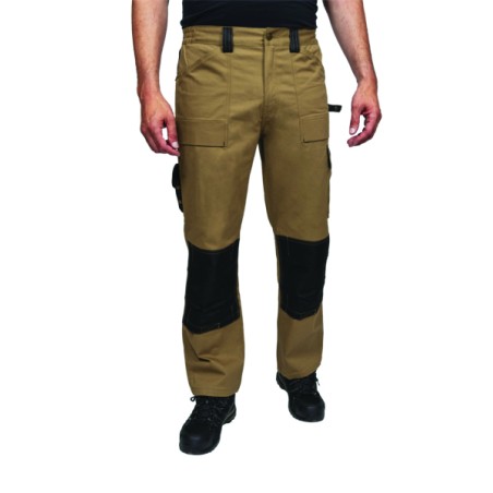 PANTALON DE TRAVAIL BIZLINE TAILLE 48 BEIGE/NOIR