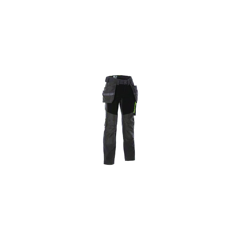 PANTALON AKER AVEC POCHES PORTE-OUTILS GRIS/NOIR TAILLE 40