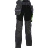 PANTALON AKER AVEC POCHES PORTE-OUTILS GRIS/NOIR TAILLE 44