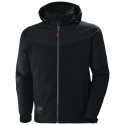 VESTE SOFTSHELL AVEC CAPUCHE OXFORD NOIR TAILLE M