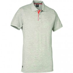 POLO OXFORD GRIS CHINÉ TAILLE 3XL
