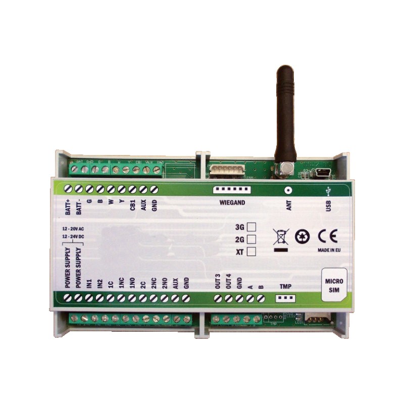 INTERFACE LECTEUR GSM/GPRS 1000 NUMEROS DE TEL. RAIL DIN