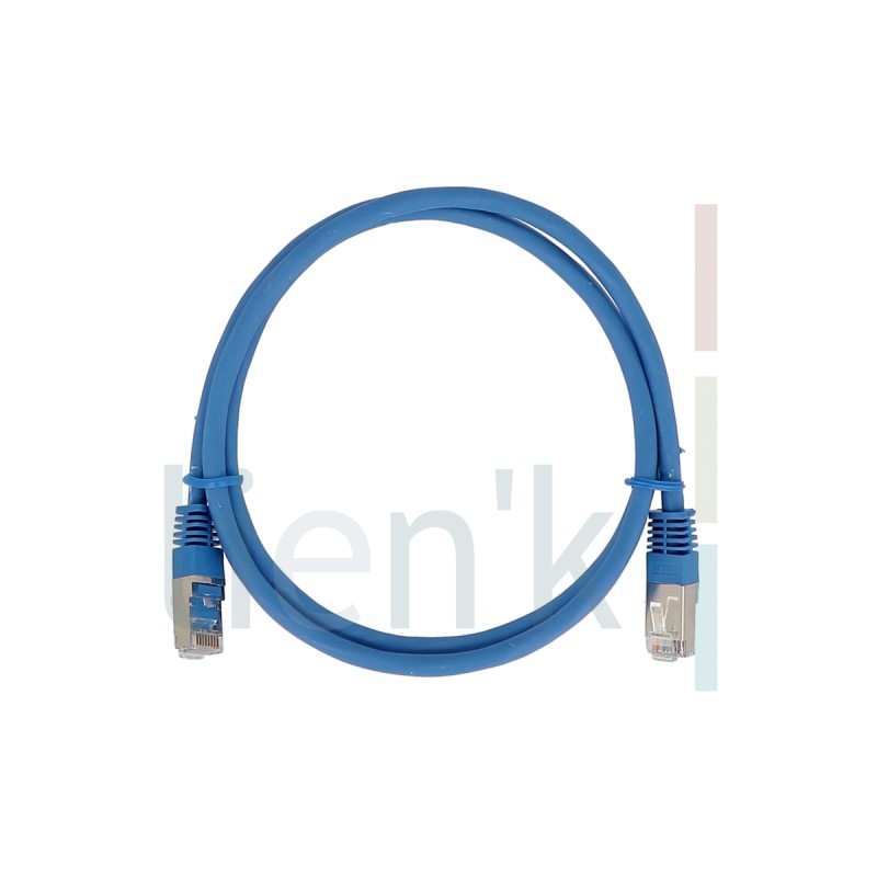 61002L-1 - CORDON CAT6 F/UTP BLEU 0.20M (250MHZ) LSZH