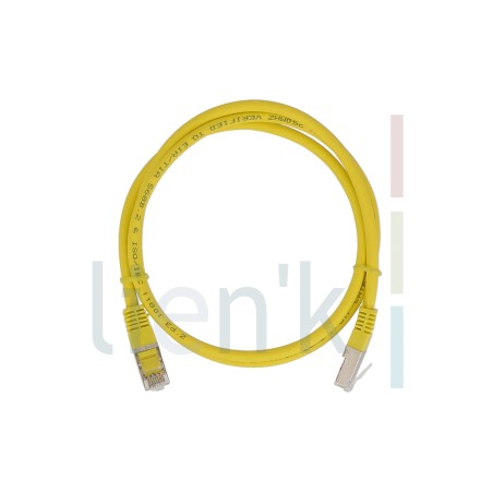 61003L-3 - CORDON CAT6 F/UTP JAUNE 0.30M (250MHZ) LSZH