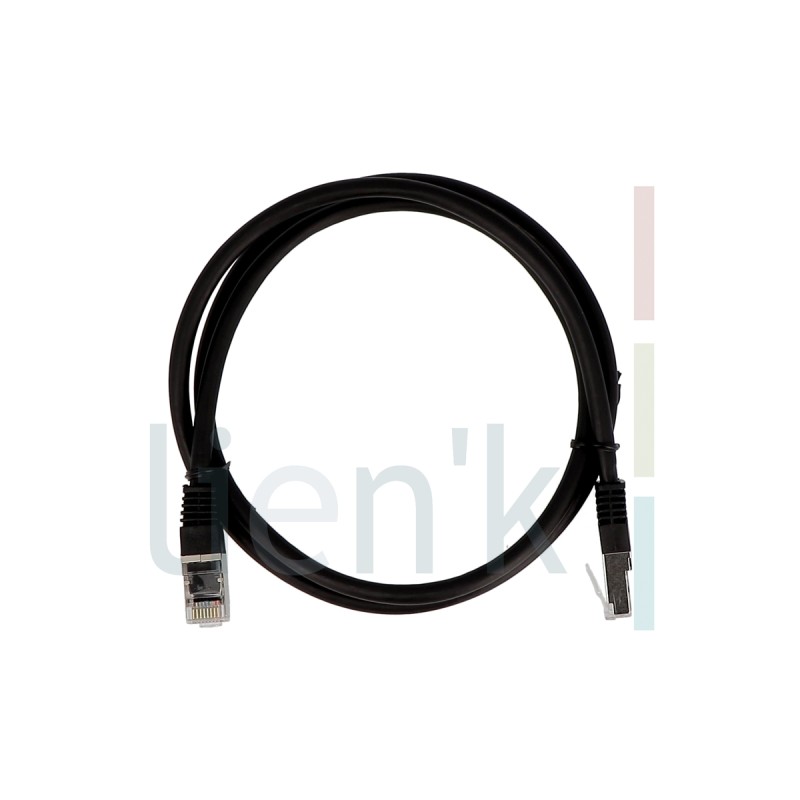 61003L-7 - CORDON CAT6 F/UTP NOIR 0.30M (250MHZ) LSZH