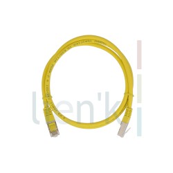 61015L-3 - CORDON CAT6 F/UTP JAUNE 1.50M (250MHZ) LSZH