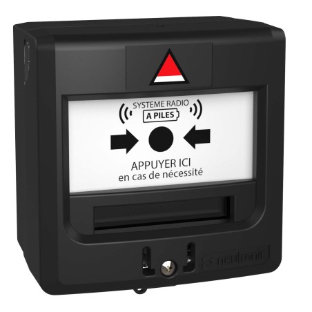 DECLENCHEUR MANUEL SIMPLE CONTACT PPMS NOIR GAMME FILAIRE