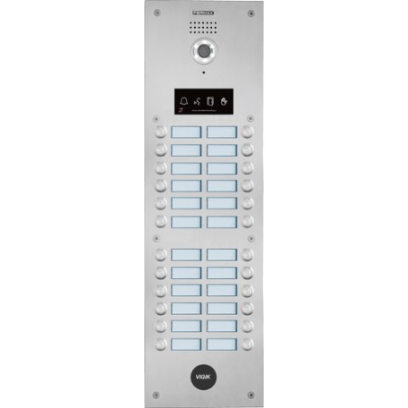 PLATINE BOUTONS VIDEO PMR DUOX PLUS 24BP 2 RANGEES