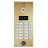 PLATINE BOUTONS VIDEO PMR DUOX PLUS 12BP 2 RANGEES CHAMPAGNE