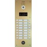 PLATINE BOUTONS VIDEO PMR DUOX PLUS 16BP 2 RANGEES CHAMPAGNE