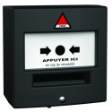 DECLENCHEUR MANUEL SIMPLE CONTACT PPMS NOIR FILAIRE