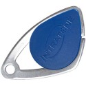 BADGE VIGIK INSERT INOX BLEU