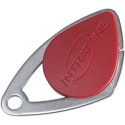 BADGE VIGIK INSERT INOX ROUGE