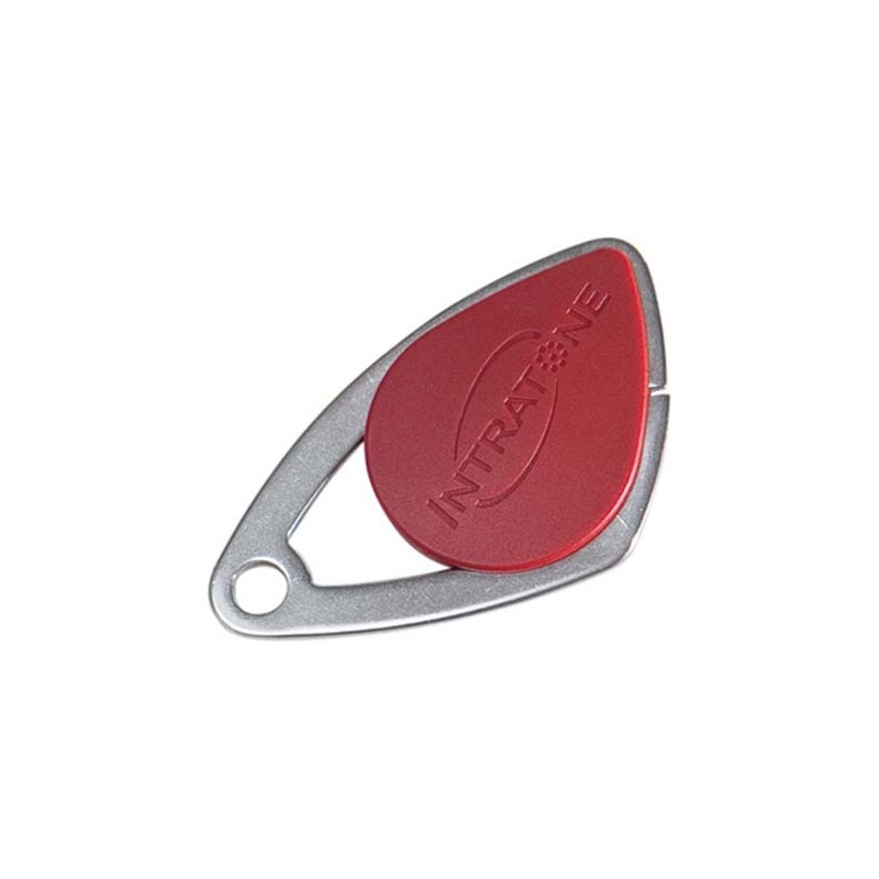 BADGE VIGIK INSERT INOX ROUGE