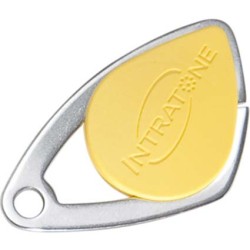 BADGE VIGIK INSERT INOX JAUNE