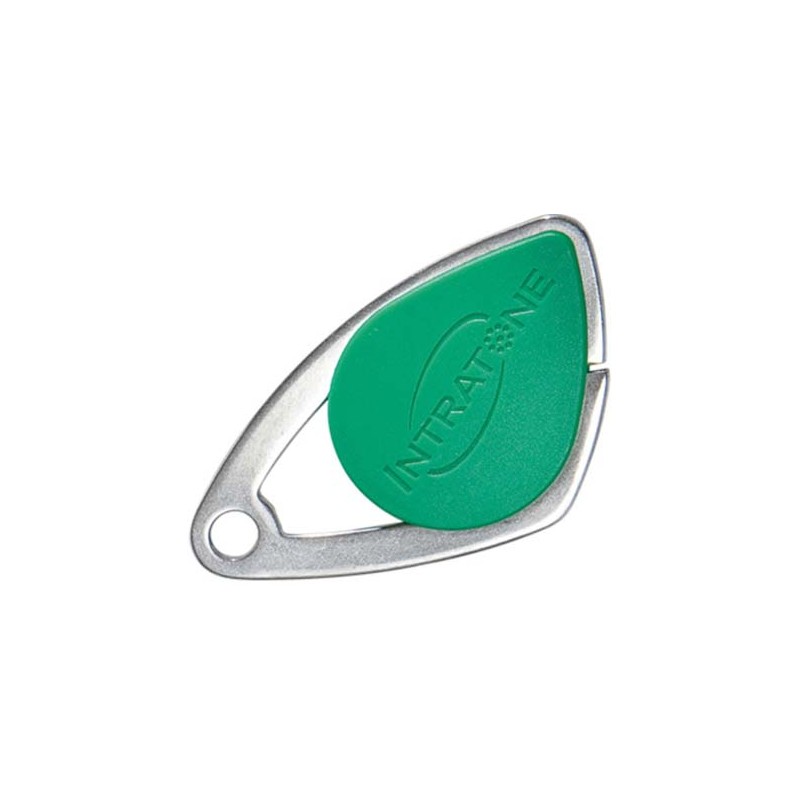 BADGE VIGIK INSERT INOX VERT