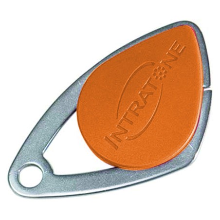 BADGE VIGIK INSERT INOX ORANGE