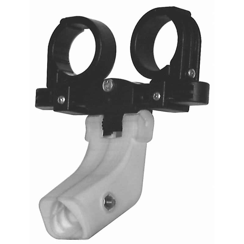 Support ABS pour 2 LNB Ø 40 mm, 4 à 10° pour DAP 910 / 911, livré préréglé à 6°