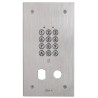 CLAVIER ENCASTRÉ INOX 100 CODES 2 RELAIS PERÇAGE Ø 25+19 MM
