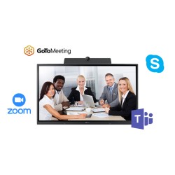 Ecran Tact. & Collaboratif 65" IPS, 4K, 350cd, USB, HDMI, RJ45, WiFi, supp. Incl