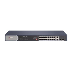 SWITCH NON MANAGEABLE L2 16XPOE 1GB + 2XRJ45 1GB & 2XSFP UPLINK 225W RANGE 300M