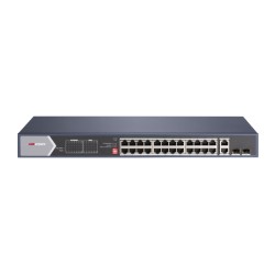 SWITCH NON MANAGEABLE L2 24XPOE 1GB + 2XRJ45 1GB & 2XSFP UPLINK 370W RANGE 300M