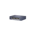 SWITCH NON MANAGEABLE L2 4XPOE GIGABIT + 1XRJ45 1GB UPLINK 60W LONG RANGE 300M