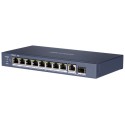 SWITCH NON MANAGEABLE L2 8XPOE 1GB + 1XRJ45/SFP 1GB UPLINK 110W RANGE 300M