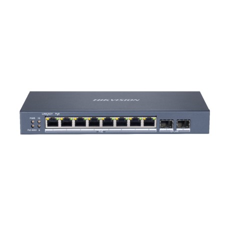 SWITCH ADMINISTRABLE SMART L2 8XPOE GIGABIT + 2XSFP 1GB UPLINK 110W RANGE 300M