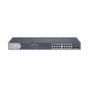 SWITCH ADMINISTRABLE SMART L2 16XPOE GIGABIT + 2XSFP 1GB UPLINK 225W RANGE 300M