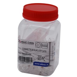 PLUG RJ45 NON BLINDE UTP CAT6